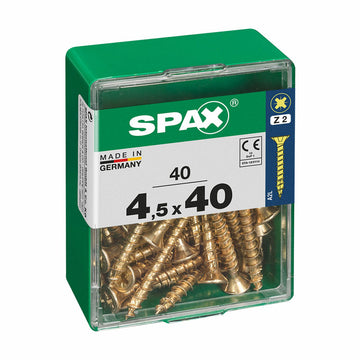 Scatola a viti SPAX Vite per legno Testa piatta (4,5 x 40 mm)