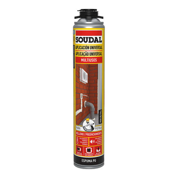 Schiuma Soudal Classic 115798 Poliuretano Pistola Beige 750 ml