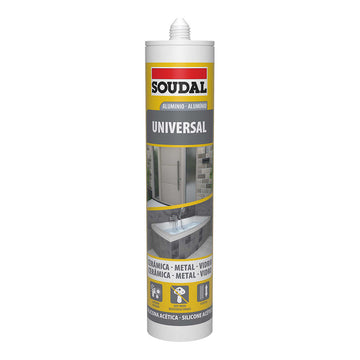 Silicone Soudal 115924 Universale Argentato 280 ml