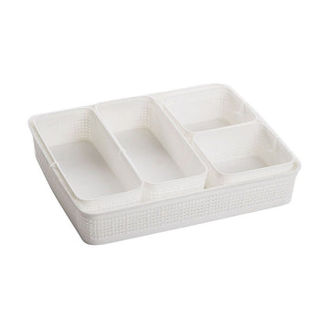 Set di Cestini Dem Plastica 5 Pezzi (34 x 28 x 6 cm)