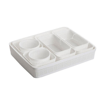 Set di Cestini Dem Plastica 9 Pezzi (34 x 28 x 6 cm)