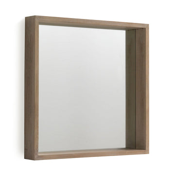 Specchio da parete Alexandra House Living Naturale 60 x 60 x 9 cm