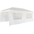 Gazebo Aktive 300 x 260 x 600 cm Metallo Poliestere Bianco