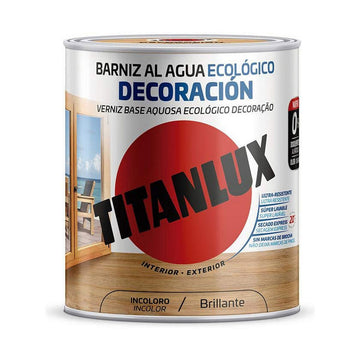 Vernice all'acqua Titanlux m20100014 Ecologico 250 ml Incolore