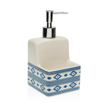 Dispenser di Sapone Versa Manacor Azzurro Ceramica Dolomite