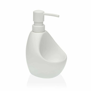 Dispenser di Sapone Versa Bianco Ceramica ABS (9,5 x 16,5 x 11 cm)