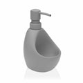 Dispenser di Sapone Versa Grigio Ceramica ABS (9,5 x 16,5 x 11 cm)