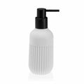 Dispenser di Sapone Versa Stria Bianco Plastica Resina (6,5 x 18,5 x 6,5 cm)