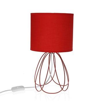 Lampada da tavolo Versa Mila Rosso 20 x 36 cm Metallo