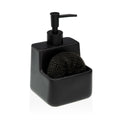 Dispenser di Sapone Versa Nero Ceramica Plastica