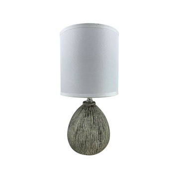 Lampada da tavolo Versa Lua 25 W Grigio Ceramica 11 x 28 x 11 cm