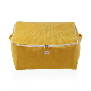 Scatole Portaoggetti Versa Corduroy 40 x 25 x 50 cm Giallo