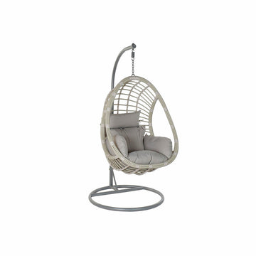 Sedia da giardino sospesa DKD Home Decor Grigio Multicolore Alluminio rattan sintetico 90 x 70 x 110 cm