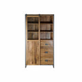 Stand Espositore DKD Home Decor 8424001807383 110 x 45 x 200 cm Cristallo Metallo Legno di mango