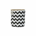 Cestino DKD Home Decor Bianco Nero Juta Iuta Zig zag Moderno 38 x 38 x 45 cm