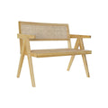 Panca con Schienale DKD Home Decor Naturale Vintage 105,5 x 62 x 83 cm