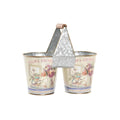 Vaso DKD Home Decor Rosa Metallo Shabby Chic 24 x 12 x 23 cm