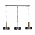 Lampadario DKD Home Decor Nero Dorato Metallo 50 W 88 x 18 x 28 cm 88 x 20 x 30 cm