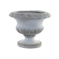 Vaso DKD Home Decor Grigio Fibra di Vetro 49,5 x 49,5 x 39,5 cm