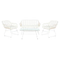 Divano e Tavolo DKD Home Decor Metallo rattan sintetico 124 x 74 x 84 cm