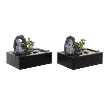 Fonte DKD Home Decor Buddha Resina Orientale 29 x 21 x 23 cm (2 Unità)