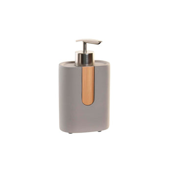 Dispenser di Sapone DKD Home Decor Naturale Grigio Arancio Cemento