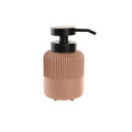 Dispenser di Sapone DKD Home Decor Nero Cemento Terracotta polipropilene 7 x 7 x 16 cm