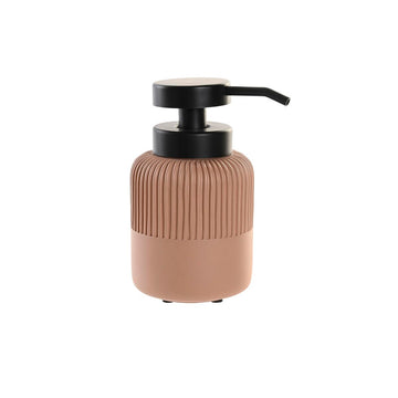 Dispenser di Sapone DKD Home Decor Nero Cemento Terracotta polipropilene 7 x 7 x 16 cm