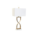 Lampada da tavolo DKD Home Decor 40 x 23 x 79 cm Dorato Metallo Bianco Marmo 40 W 240 V