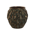 Vaso Home ESPRIT Dorato Metallo Vintage 33 x 33 x 32 cm