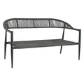 Divano da Giardino Home ESPRIT Alluminio 131 x 55 x 76 cm