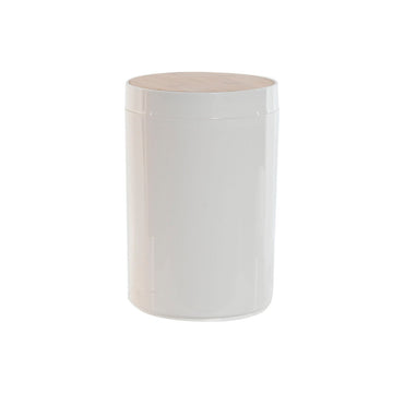 Secchio della spazzatura Home ESPRIT Bianco Naturale 5 L