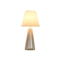 Lampada da tavolo Home ESPRIT Bianco Legno 50 W 220 V 30 x 30 x 61 cm