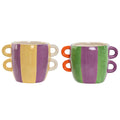 Vaso Home ESPRIT Multicolore Dolomite 22,5 X 16 X 15 cm (2 Unità)