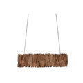 Lampadario Home ESPRIT Ferro teak 160 x 30 x 40 cm