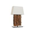 Lampada da tavolo Home ESPRIT Ferro teak 40 X 20 X 80 cm