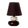 Lampada da tavolo Marrone Crema PVC Stoffa Ceramica 40 W 15 x 15 x 23 cm