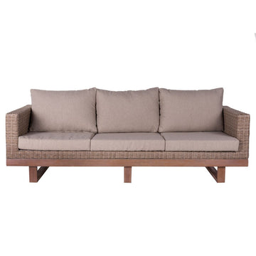 Divano da Giardino Patsy 220 x 89 x 64,50 cm Legno Rattan