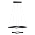 Lampadario Nero Alluminio 220-240 V Moderno 50 x 50 x 120 cm