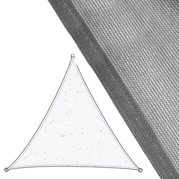 Vele parasole Tenda 5 x 5 m Grigio Polietilene 500 x 500 x 0,5 cm