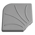 Base per Ombrellone Grigio Cemento 47 x 47 x 5,5 cm