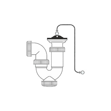 Sifone del lavandino Mirtak PVC