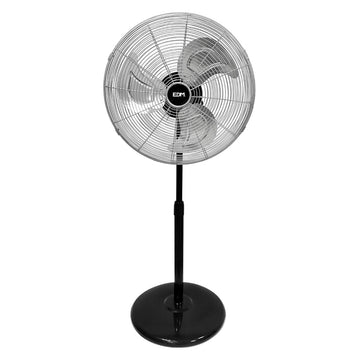 Ventilatore a Piantana EDM 33528 Nero opaco 80 W Ø 50 cm industriale