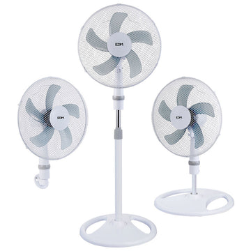 Ventilatore EDM 33530 Bianco 45 W 3 in 1