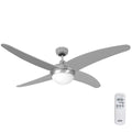 Ventilatore da Soffitto con Luce EDM 33807 Caspio Argentato 60 W