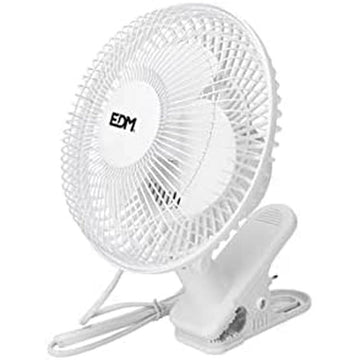 Ventilatore EDM 33961 Bianco 15 W Ø 15 cm Pinza