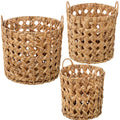 Set di Cesti Alexandra House Living 03847 Marrone Legno vimini Rattan (3 Unità)