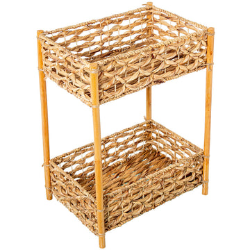 Mobili di stoccaggio Alexandra House Living Marrone Rattan Fibra naturale 47 x 13 x 27 cm