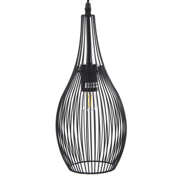 Lampadario Alexandra House Living Nero Metallo 60 W 17 x 37 x 17 cm