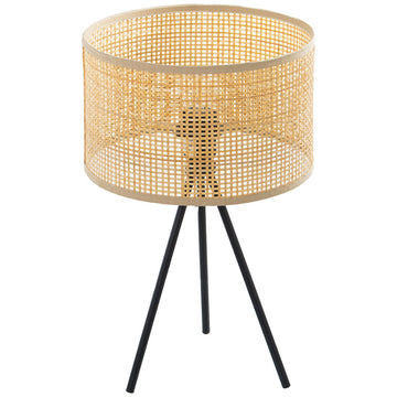 Lampada da tavolo Alexandra House Living Multicolore Metallo vimini 40 W 25 x 14 x 25 cm